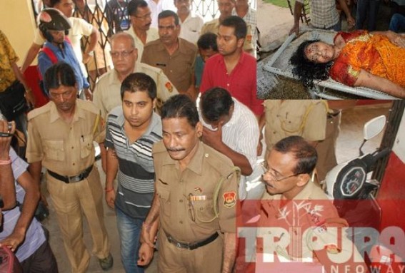 Santa Saha murder case: police nabbed four culprits, produced before the court Santa Saha murder case: police nabbed four culprits, produced before the court